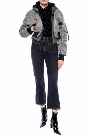 Swallow motif cropped sweatshirt, zdjęcie 2 Swallow motif cropped sweatshirt od McQ Alexander McQueen